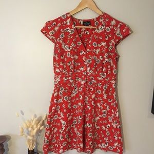 Top shop floral mini dress
